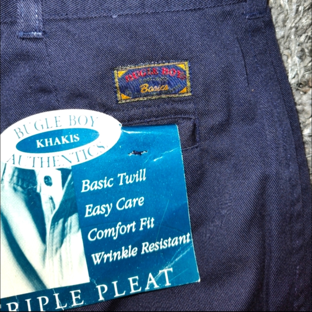 Vintage 90s Bugle Boy Pants - NWT - 34/32, Triple Pleat